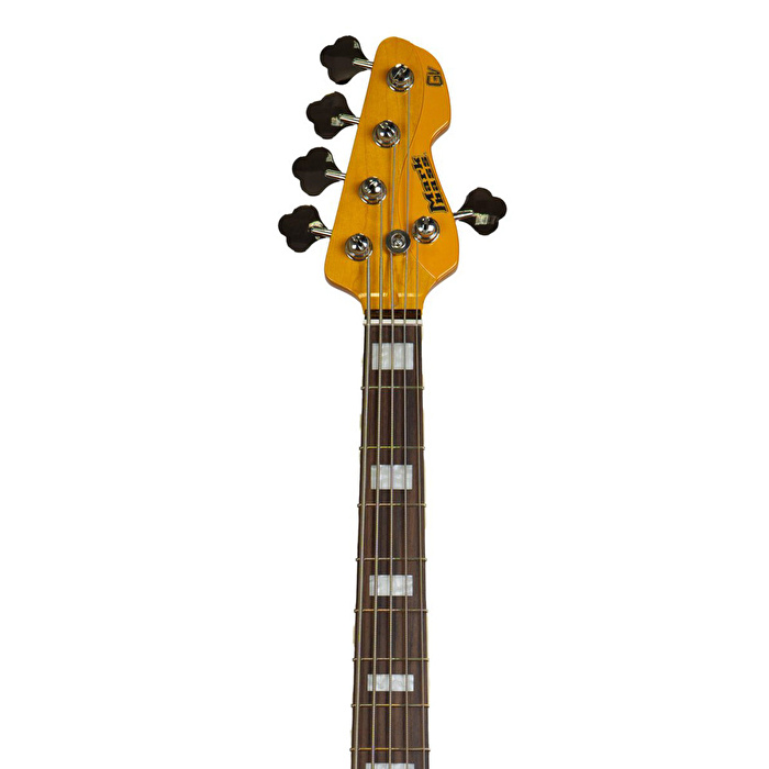 Markbass MB GV 5 Gloxy Serisi Aktif Manyetik Metallic Yellow 5 Telli Bas Gitar
